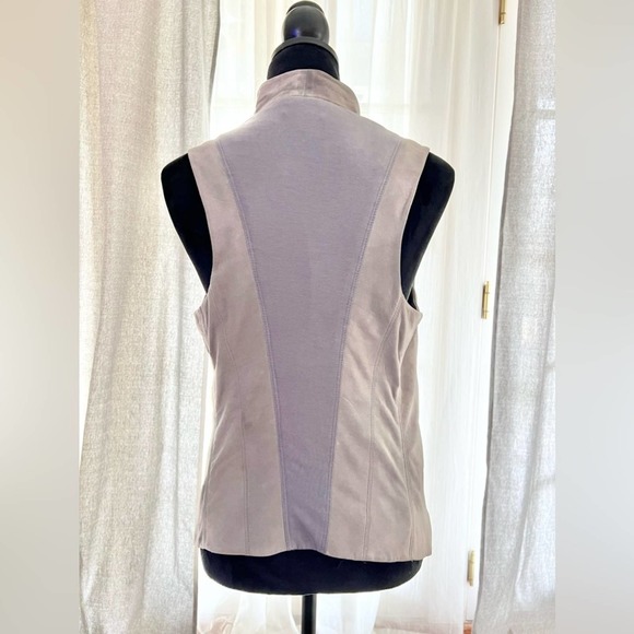 Lambskin Leather Zip Up Vest DKNY Small - Picture 7 of 10